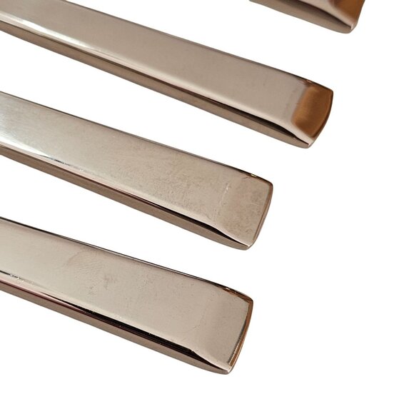 4 Mikasa Pinch Salad Fork 7.75" stainless 18/8 Japan sleek minimalist modern des - Picture 3 of 7